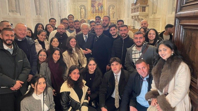 En el Quirinal junto al presidente Mattarella