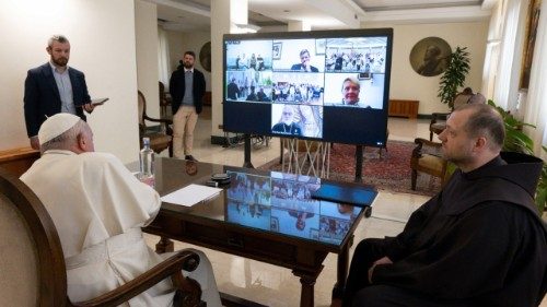 Franziskus: Ein Online-Gespräch mit ukrainischen Jugendlichen