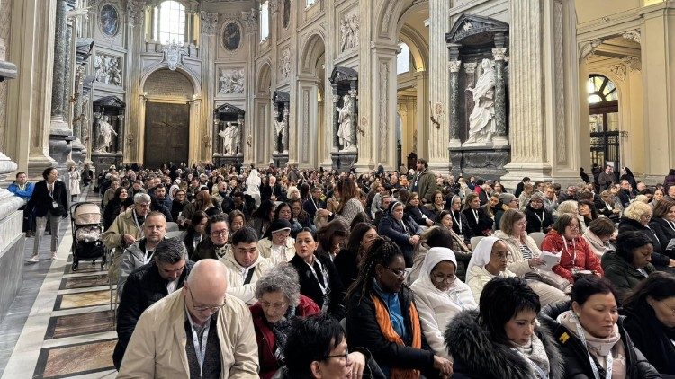 Nordische Pilger beim Wallfahrtsgottesdienst in Rom