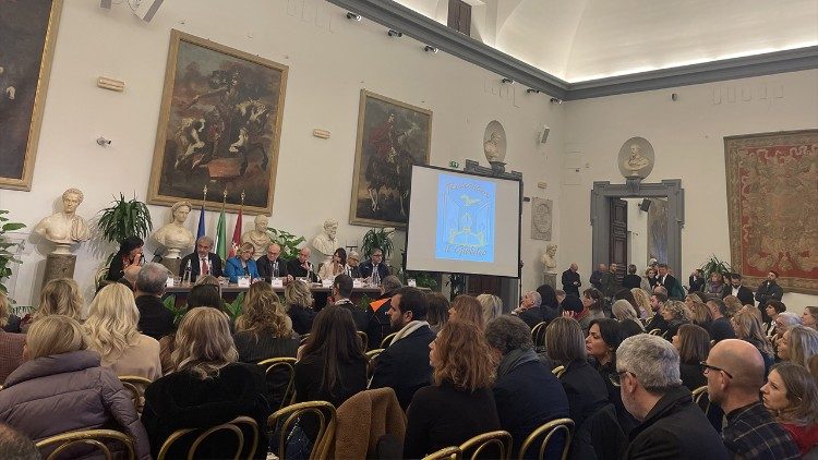 Una imagen de la mesa redonda en el Campidoglio