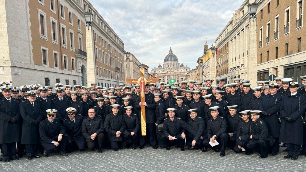Peregrinación a la Puerta Santa de la Basílica de San Pedro en el marco del Jubileo de las Fuerzas Armadas, sábado 8 de febrero de 2025.