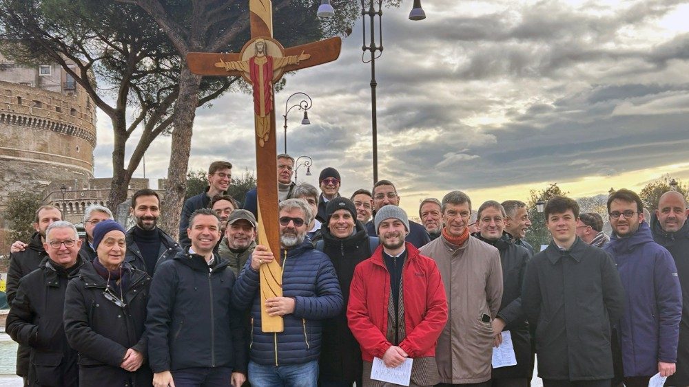Peregrinación a la Puerta Santa de la Basílica de San Pedro en el marco del Jubileo de las Fuerzas Armadas, sábado 8 de febrero de 2025.