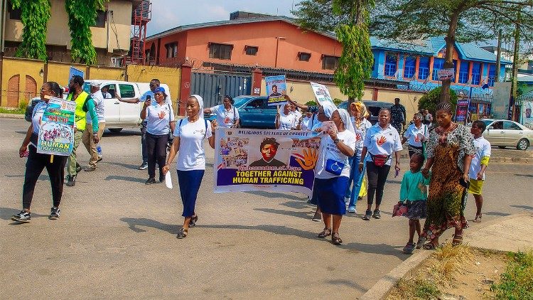 Marching against human trafficking in Nigeria