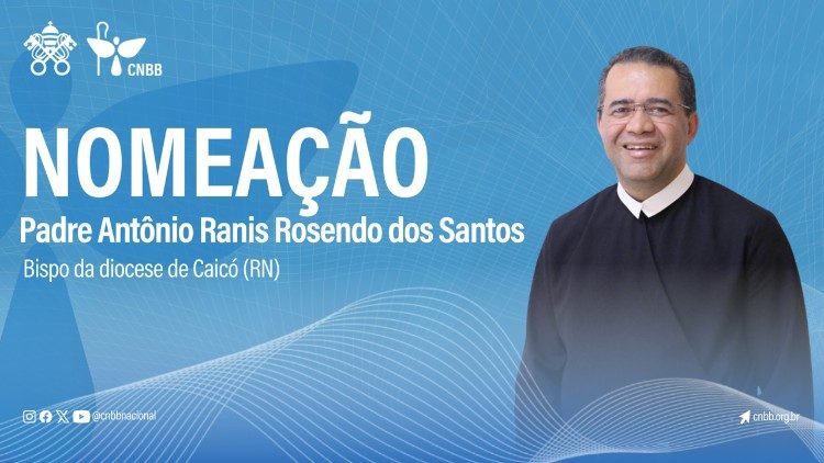 Dom Antônio Ranis Rosendo dos Santos é o novo bispo da Diocese de Caicó, no Rio Grande do Norte