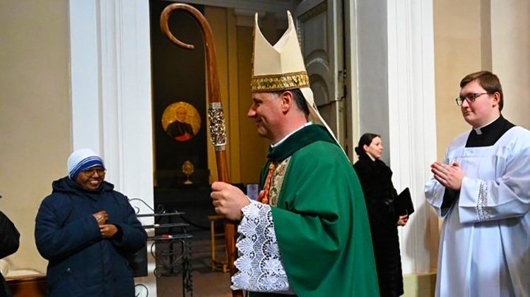 Kardinolas Rolandas Makrickas Vilniaus katedroje 2025 m. vasario 16 d.