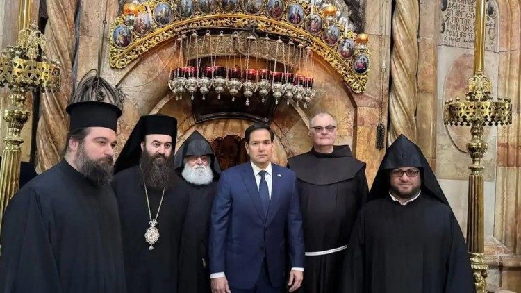 Մարքօ Ռուպիո Երուսաղէմի մէջ այցելած է Սուրբ Յարութեան տաճար