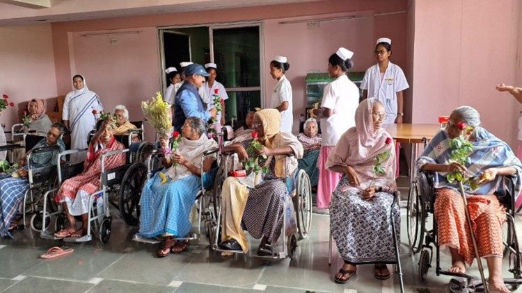 Los pacientes durante un momento de actividad comunitaria