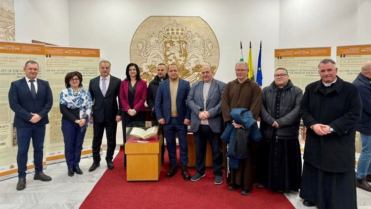 Момент от откриването на изложбата