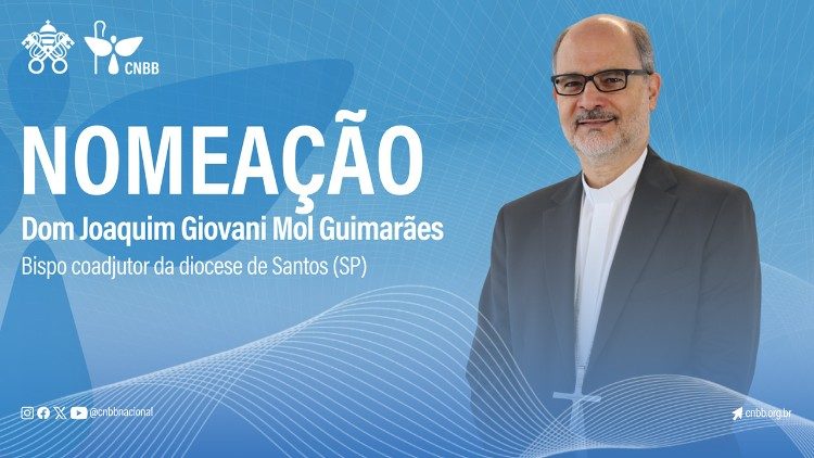 Dom Joaquim Giovani Mol Guimarães, bispo coadjutor da Diocese de Santos (SP)