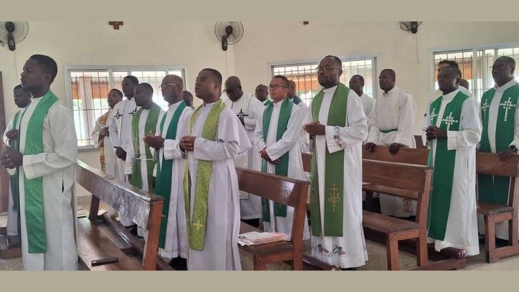 Liberian priests at Mass