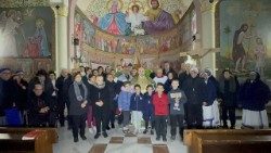 2025.02.25 फादर रोमानेली और गाजा में पवित्र परिवार के सदस्य