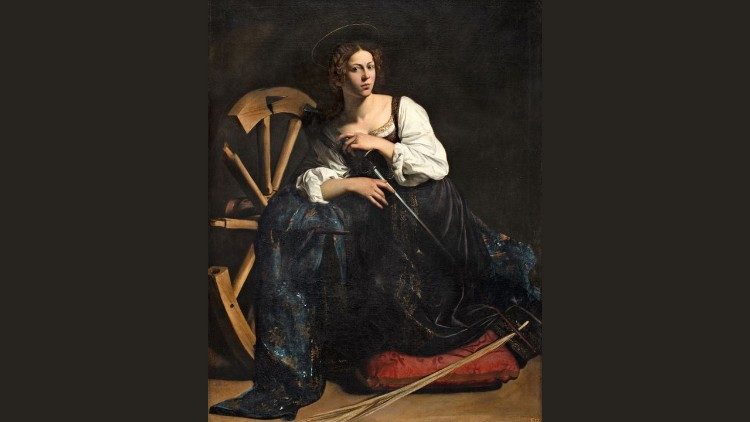 Caravaggio (Michelangelo Merisi) Santa Caterina di Alessandria 1598 - 1599 c.a. olio su tela; 1733x133 cm Museo Thyssen - Bornemisza , Madrid (ES) Crediti: © Museo Nacional Thyssen - Bornemisza , Madrid