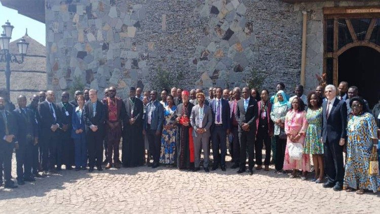 Delegates pose for a group photo