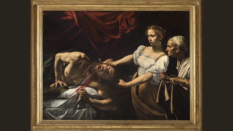 Caravaggio (Michelangelo Merisi) Giuditta e Oloferne 1598 - 1602 olio su tela; 145x195 cm Gallerie Nazionali di Arte Antica – Palazzo Barberini , Roma (IT) Crediti: Gallerie Nazionali di Arte Antica, Roma (MiC) - Bibliotheca Hertziana, Istituto Max Planck per la storia dell'arte/Enrico Fontolan