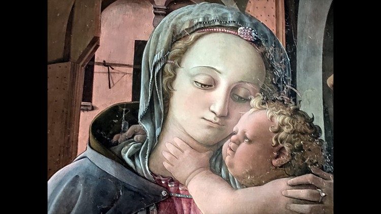 Particolare della Vergine di Tarquinia