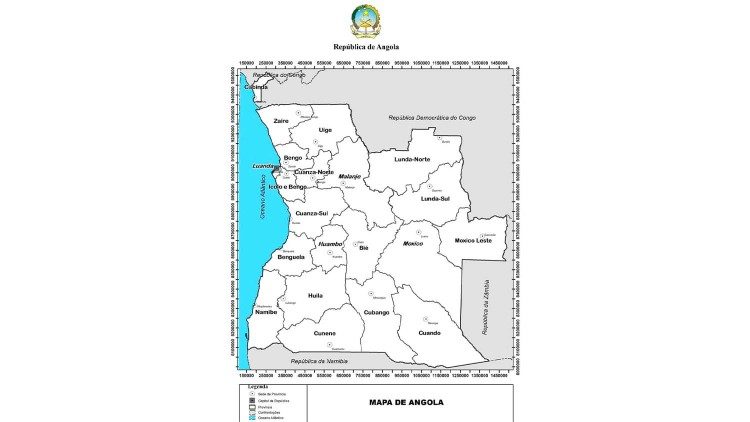 Angola - Novo mapa territorial