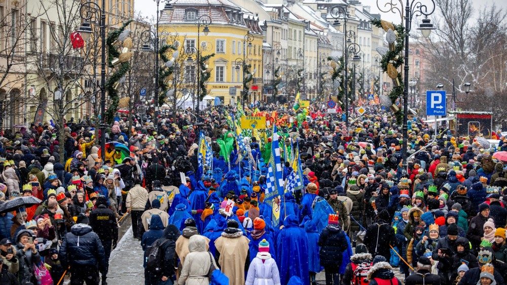 Procession des Trois Mages, en Pologne, le 6 janvier 2025. 