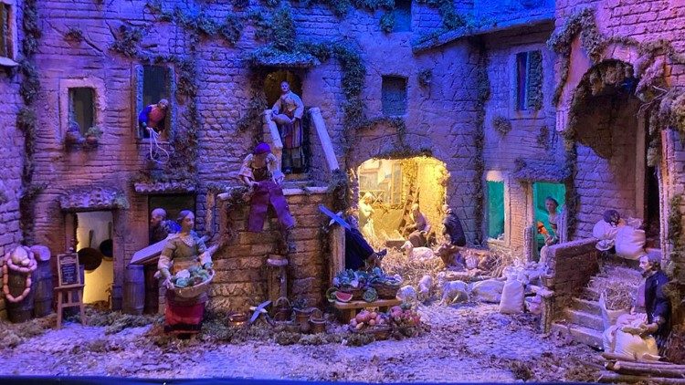 Il presepe dei detenuti della Terza Casa di Rebibbia a Santa Maria in Via