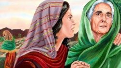 தனது மாமியார் நகோமியுடன் ரூத்து 