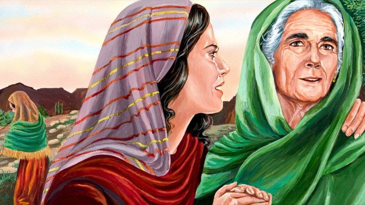 தனது மாமியார் நகோமியுடன் ரூத்து 