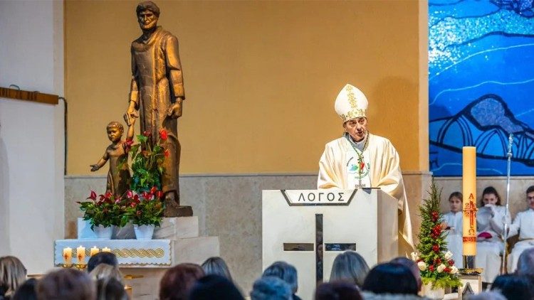 Mons. Marko Medo u Nacionalnom svetištu sv. Josipa u Karlovcu  (Foto: Josip Vuković)