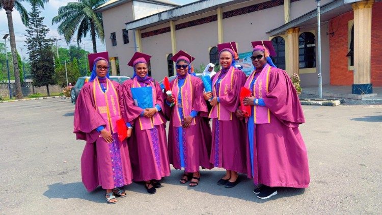 Some of the women religious on graduation day