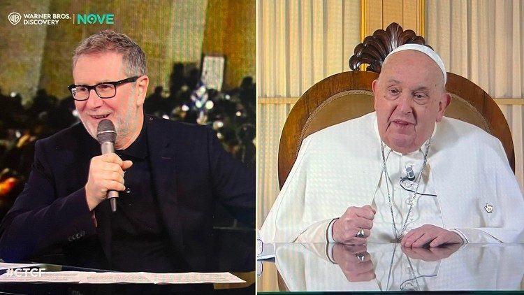 Il Papa durante l'intervista