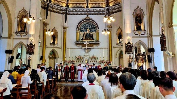 Leaders and faithful from various Christian denominations in Bangkok gather for the Week of Prayer for Christian Unity on January 19, 2025, emphasizing shared faith and the call for unity. Photo: