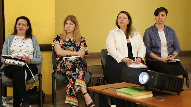 Sr. Alina beim Treffen der katholischen Journalisten (Privatarchiv)