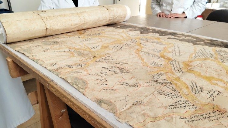 Il restauro della mappa del Nilo