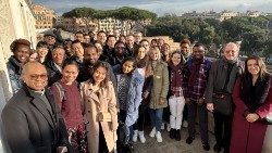 The students from the Bossey Ecumenical Institute at Vatican News' Rome offices