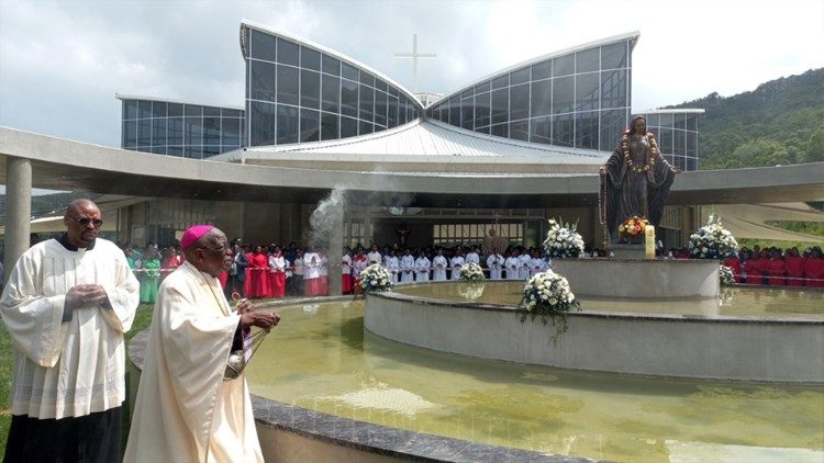 Archbishop Buti Tlhagale OMI, at the Mother of Mercy Shrine in Magaliesburg