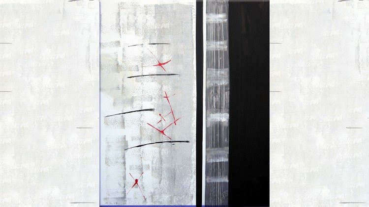 Agenda della domenica 2018, tempera su tela, cm 100x80