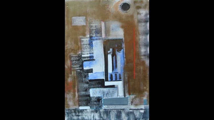 Crocefisso cittadino. Progetto di fede 2016, tempera su tela, cm 100x80