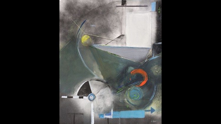 Stanza terminale 2011, tecnica mista su carta, cm 76x61