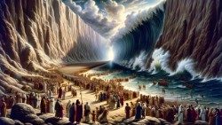 செங்கடல் இரண்டாகப் பிரியும் நிகழ்வு  