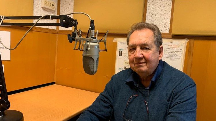 Николай Горячкин в студии Радио Ватикана