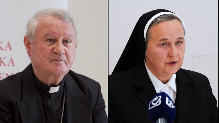 Mons. Zdenko Križić i s. Lidija Bernardica Matijević  (Foto: IKA)