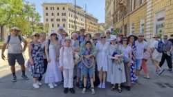 2025.06.01 Stowarzyszenie Najświętszej Rodziny z Paryża podczas pielgrzymki do Rzymu