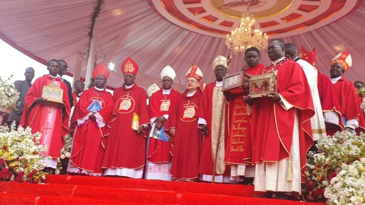 Some of the Bishops at Namugongo Shrine on 3 June 2025