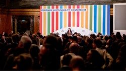 Bei der Hamburger Nachhaltigkeitskonferenz ( Hamburg Sustainability Conference Stadt Hamburg/Copyright Jochen Tack)