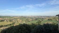 Il paesaggio del fermano in cui è immersa la realtà di Capodarco