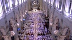 Catedral de Notre Dame, Jubileo de los sacerdotes de île-de-France (de la transmisión televisiva en directo Kto)
