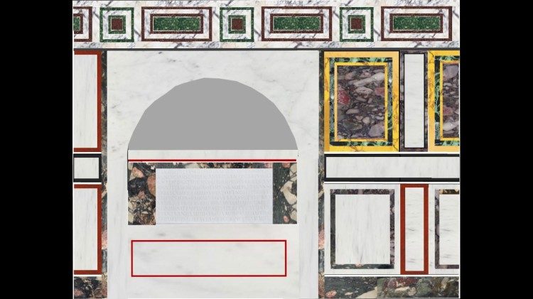 Ricostruzione del cubicolo di Eusebio