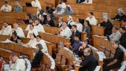 un momento di studio all'Angelicum