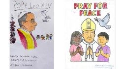 I disegni dei bambini di tutto il mondo a Papa Leone XIV