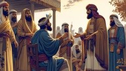 அரசர் தாவீது முன் யோவாபு 