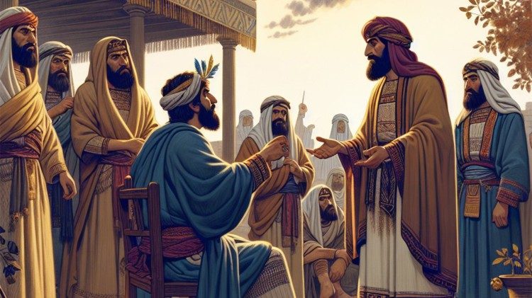 அரசர் தாவீது முன் யோவாபு 