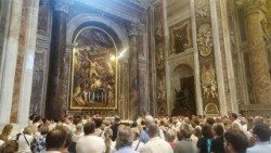 2025.06.12 Msza św. przy grobie św. Jana Pawła II (Dorota Abdelmoula-Viet)