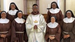 Poor Clare Sisters after Mass in Waterfalls, Zimbabwe